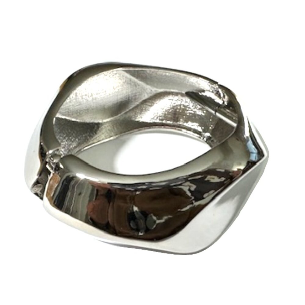 NWOT - Silver Color Hinge Cuff Bracelet